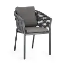 Fauteuil aluminium et corde