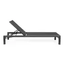 Lit de soleil aluminium et textilène Bizzotto