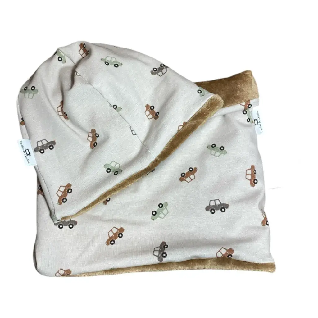 Ensemble bonnet + snood 