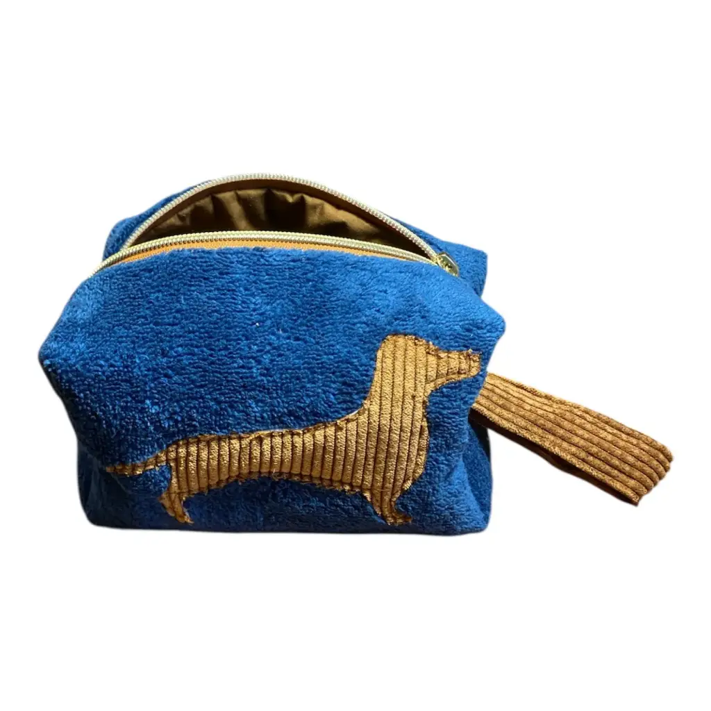 Trousse en éponge bambou teckel