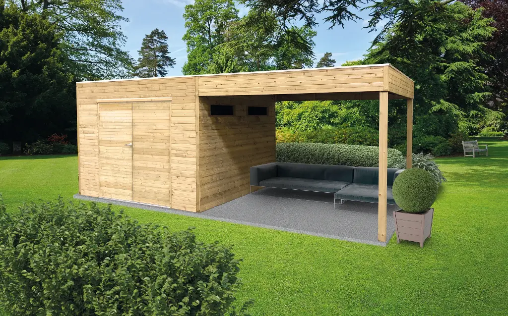 Abri de jardin Messina traité S8745-1 300+290x290 cm 