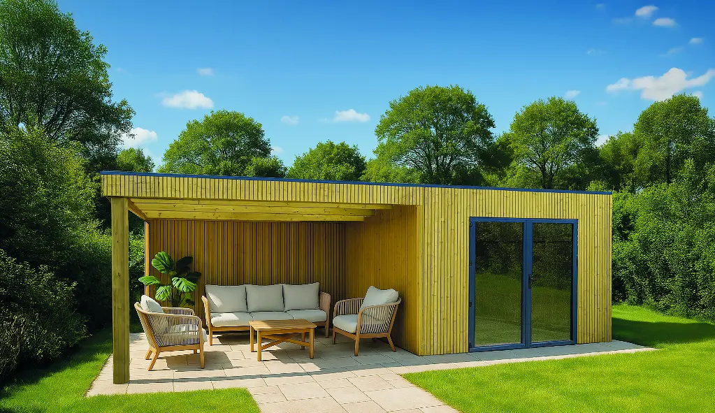 Abri de jardin Benedita traité 300x300+400 cm