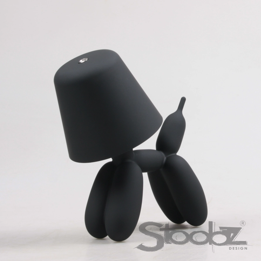 LAMPE DE TABLE CHIEN NOIR