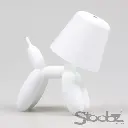 LAMPE DE TABLE CHIEN BLANC