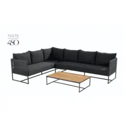 Ensemble Chill d'angle + table basse (Aluminium)
