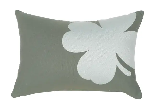 Coussin déco outdoor Trèfle 44x30 cm 
