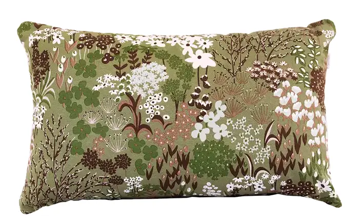 Coussin déco outdoor bouquet sauvage 68x44 cm 