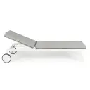 Ensemble de 2 lits de soleil aluminium et textilène avec coussin (sur commande)