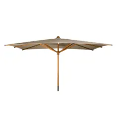 Parasol en bois KOTO brun sisal 3x4 m