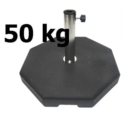 Pied de parasol 50 kg roulettes 