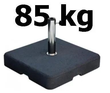 Pied de parasol 85 kg roulettes   