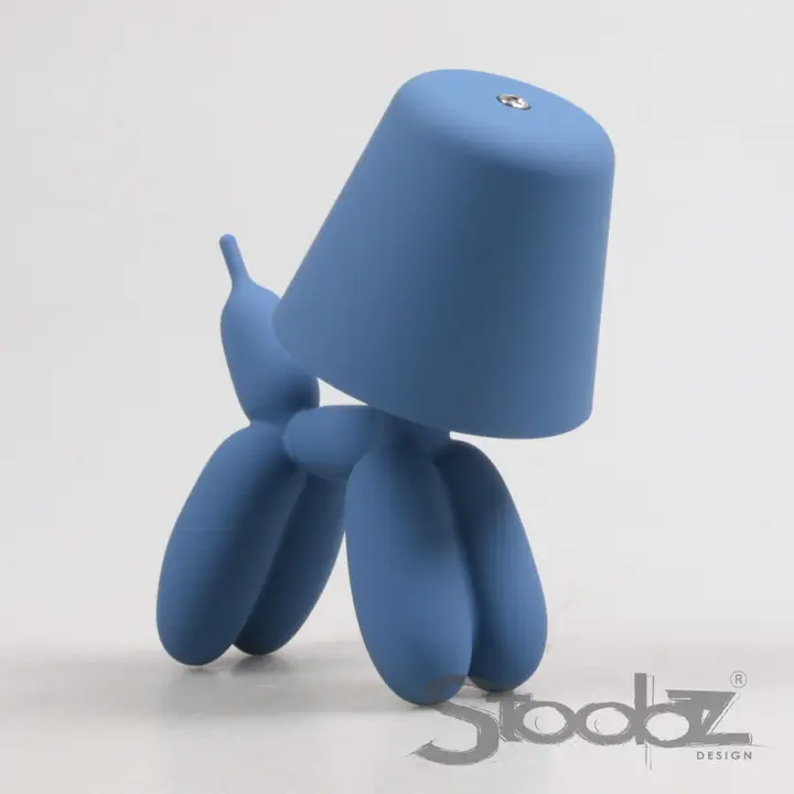 LAMPE DE TABLE CHIEN BLEU
