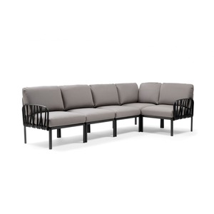 Ensemble Komodo 5 coussins grigio