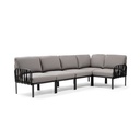 Ensemble Komodo 5 coussins grigio