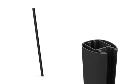 Lot de 2 piliers alu noir d'expo Umbrosa avec fixation sur terrasse