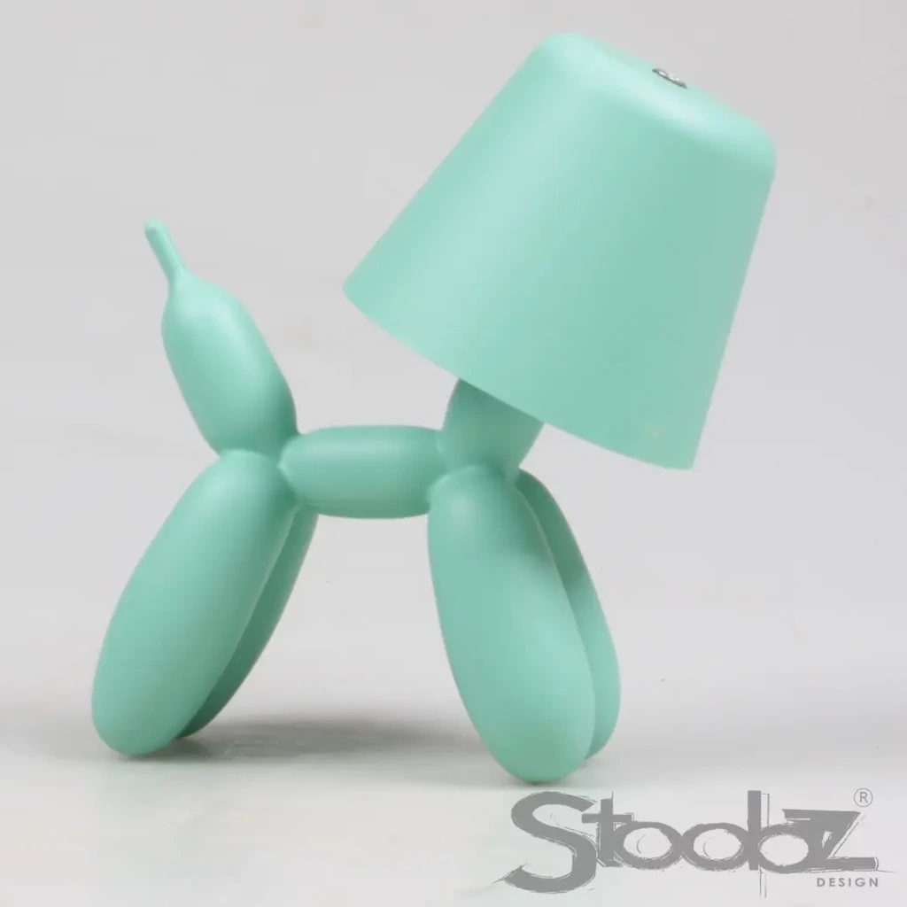 LAMPE DE TABLE CHIEN VERT