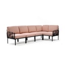 Ensemble Komodo 5 coussins rosa   