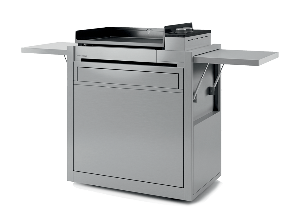 Plancha Premium 60 inox + meuble inox
