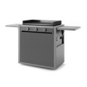Plancha Premium 75 grise + meuble roulettes + capot
