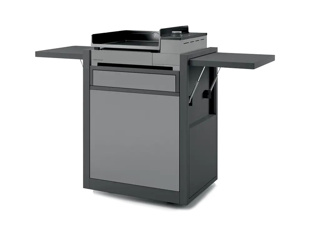 Plancha Premium 60 grise + meuble roulettes+ capot+housse (modèle d'expo déjà monté)