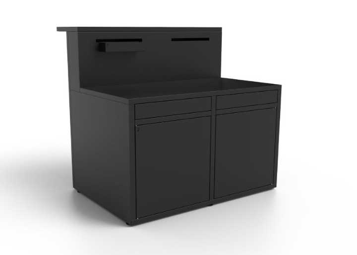 Module de cuisine 120 cm avec bar