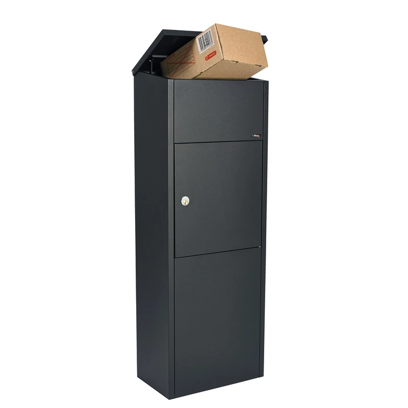 Boîte aux lettres Allux 600 colis black ouverture avant 