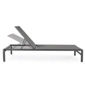 Lit de soleil Konnor anthracite (sur commande par 4)