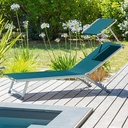 Lit de soleil Soledad canard avec pare soleil