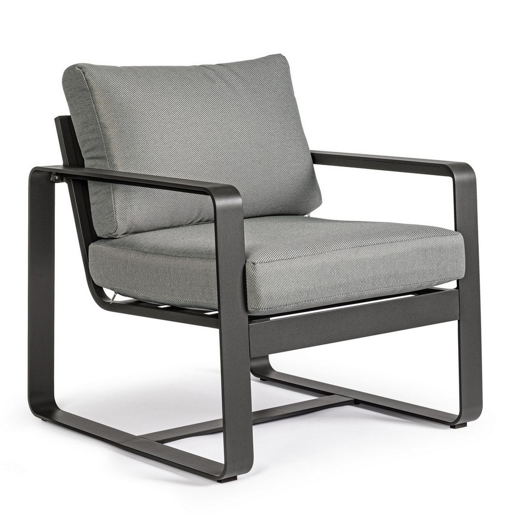 Fauteuil Lounge Merrigan anthracite