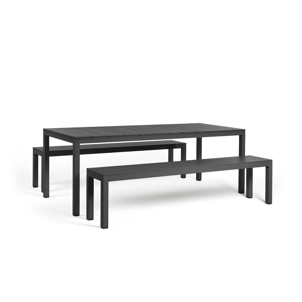 Ensemble Rio aluminium 210 cm