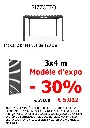 Pergola 3x4 m modèle d'expo à saisir