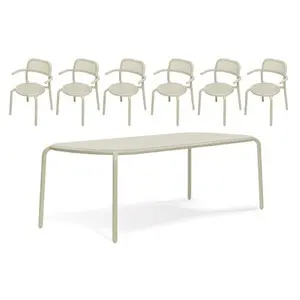 Toni Tablo + 6 fauteuils desert
