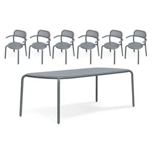 Toni Tablo + 6 fauteuils elephant