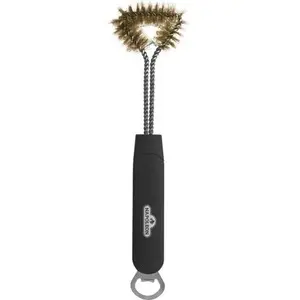 Brosse à barbecue à trois côtés
avec ouvre-bouteille