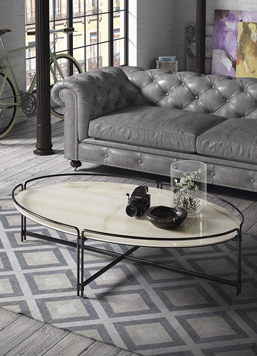 Table basse en céramique, modèle d'expo