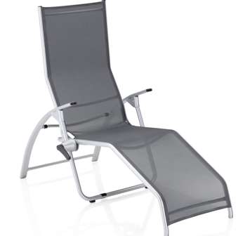 Relax ergonomique Tampa noir/argenté, modèle d'expo