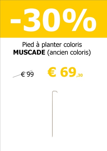 Pied à planter pour Balad H25 cm coloris muscade (ancien coloris)