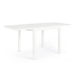 Table Pelagius white 83-166x80 cm