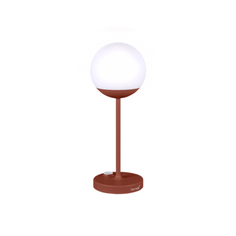 Lampe Mooon ancienne version ocre rouge