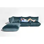 Sumo Corner Sofa velvet reycled Petrol