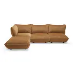 Sumo Corner Sofa velvet reycled Almond