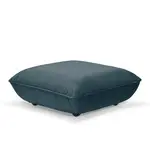 Sumo hocker velvet reycled Petrol