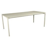 Table CALVI en FENIX 160x80 cm coloris gris argile