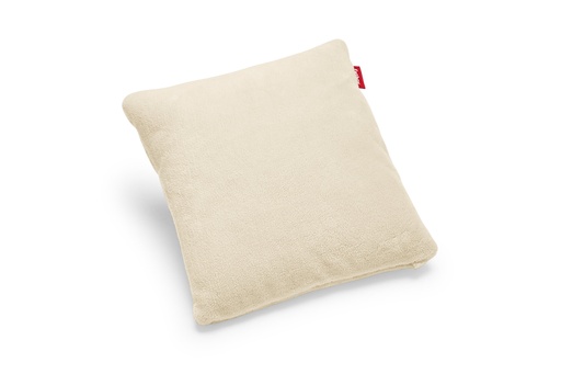 Coussin Teddy blanc cassé