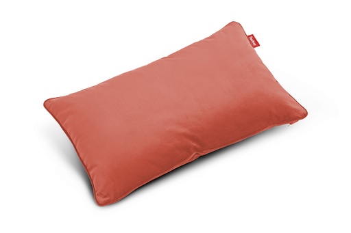 Coussin velvet recycled rhubarbe