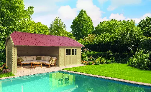 Abri de jardin YORK traité S8509-1 300x300(666) cm