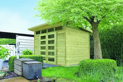 Abri de jardin VERONA traité S8244-1 304x244 cm