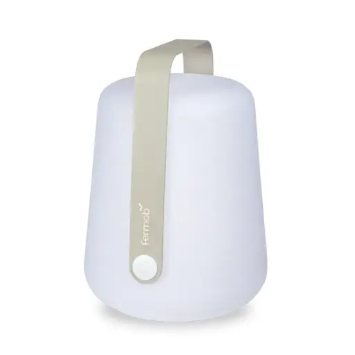 Lampe balad H38 cm gris argile