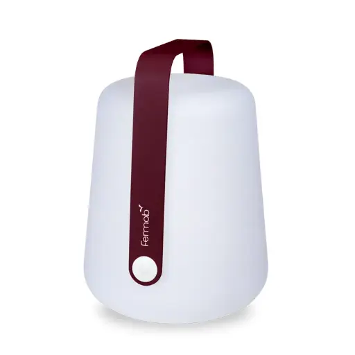 Lampe balad H38 cm cerise noire