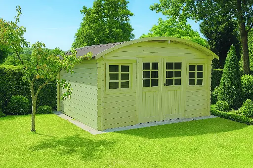 Abri de jardin DAINVILLE II S8333-1 traité 390x300 cm